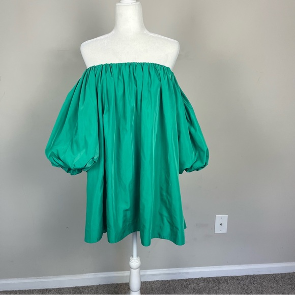 MARE MARE ANTHROPOLOGIE PUFF SLEEVE OFF THE SHOULDER MINI DRESS XXS - Picture 9 of 16
